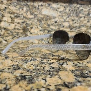 Michael Kors Aviator Sunglasses Signature Logo
